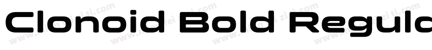 Clonoid Bold Regular字体转换